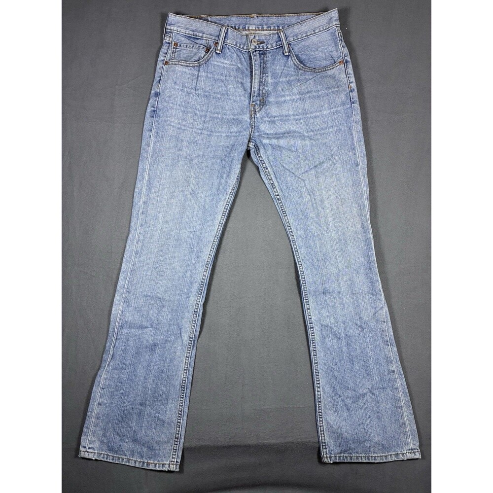 Vintage Levis Bootcut 527 Low Rise Boot Cut Blue Faded Light Wash 34x32